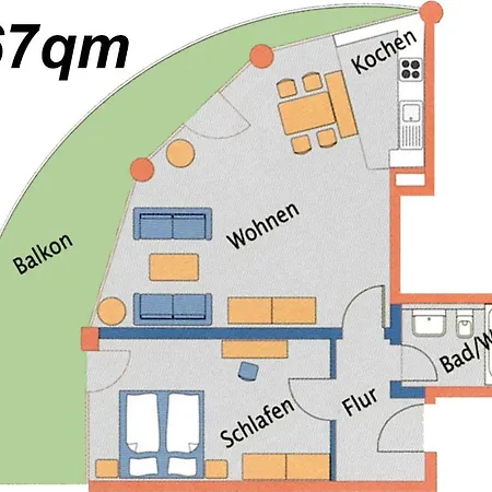 Haus Nordseebrandung A2 5 Apartament